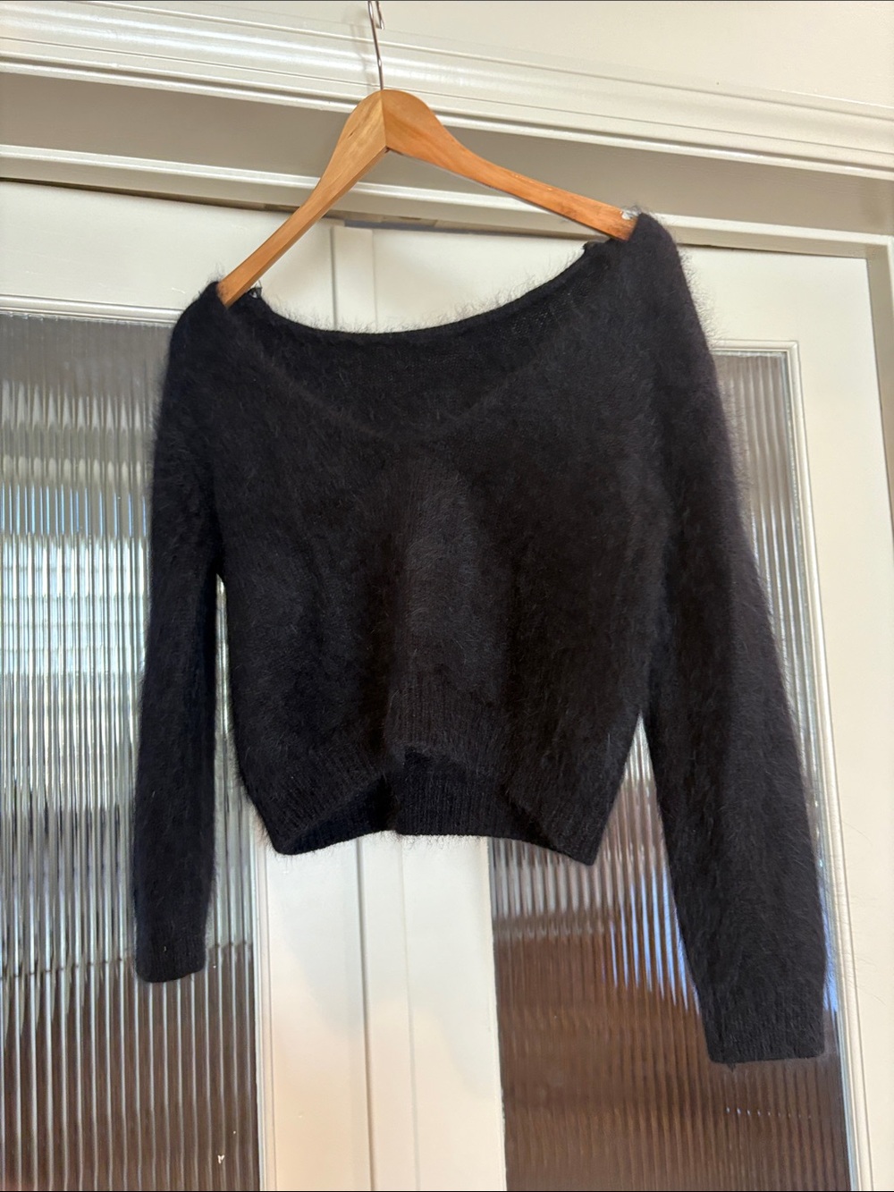 Cashmere Black Women's Sweater - Soft Lightweight Knit